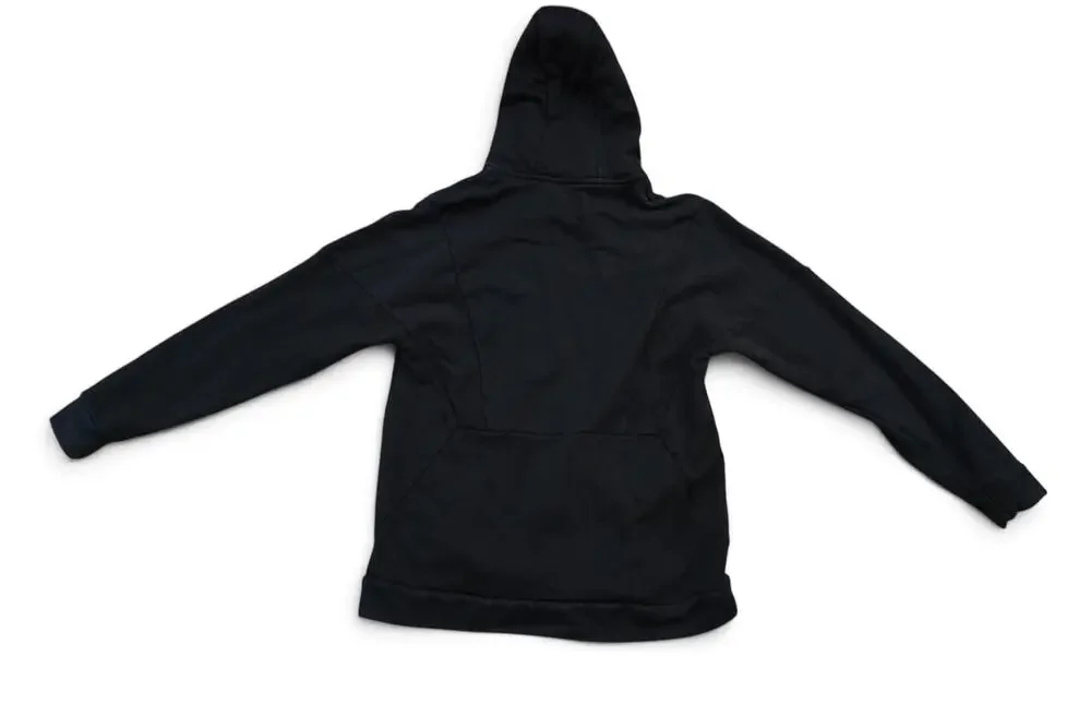 Jordan Hoodie Mens Large Black Full Zip Fleece Sweatshirt Jumpman Logo Patch